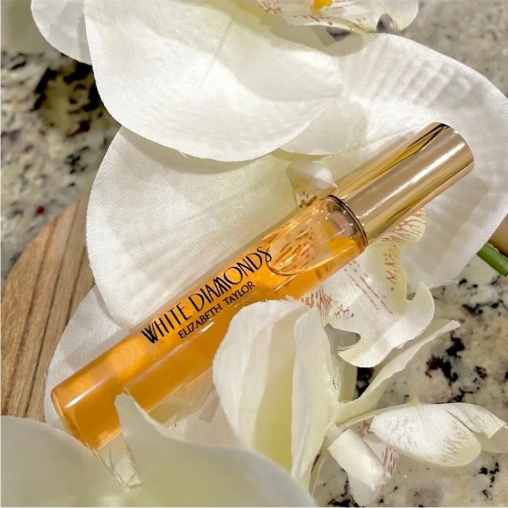 ELIZABETH TAYLOR White DIAMONDS rollerball 10ml Travel Size Vacation No Box - Picture 6 of 7